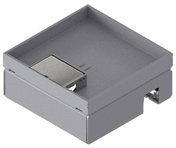Produktbild UBD 167 201  -  Unterflur-Bodendose UBD 160 small inkl. Deckel mit Kante, geschlossen, 20mm Vertiefung und 1 Schnurauslass